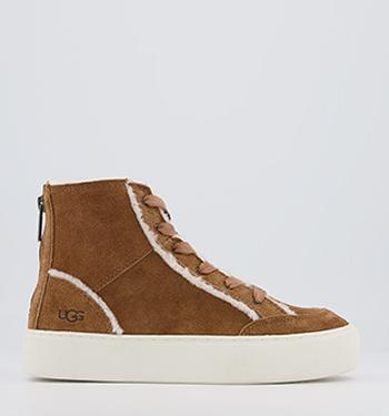 UGG Nuray High Top Trainers Chestnut