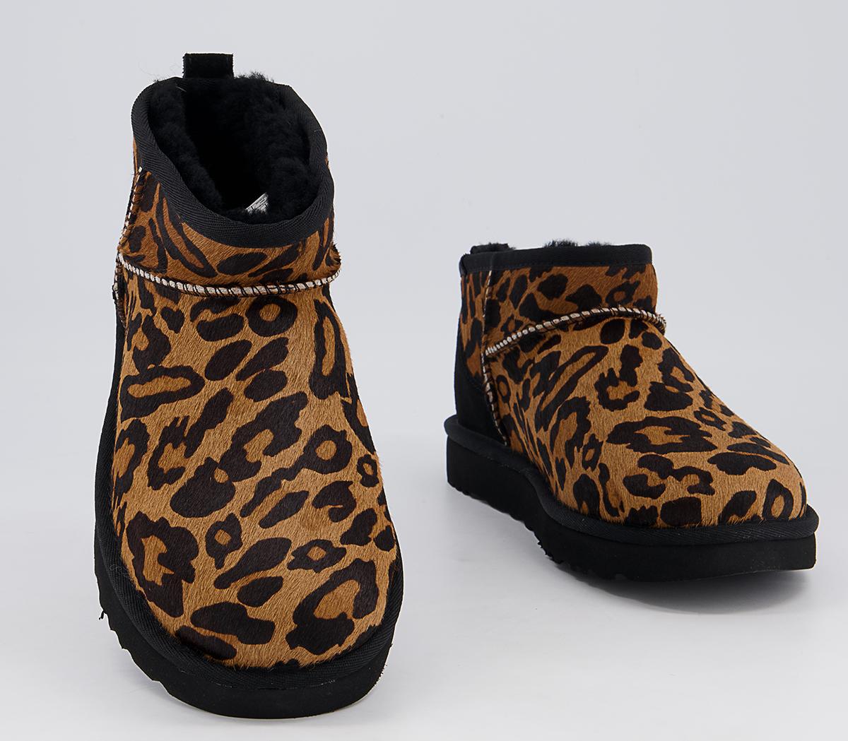 UGG Ultra Mini Panther Print Boots Butterscotch - Women’s Sustainable ...