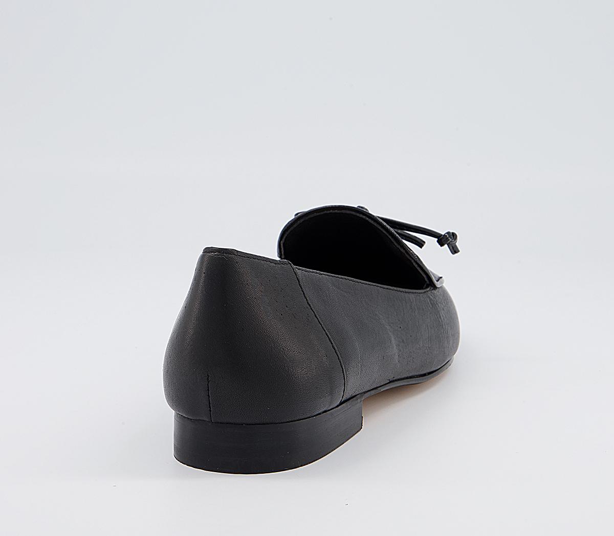 Office Finesse Soft Bow Loafers Office Finesse Soft Bow Loafers Black Leather Croc Mix