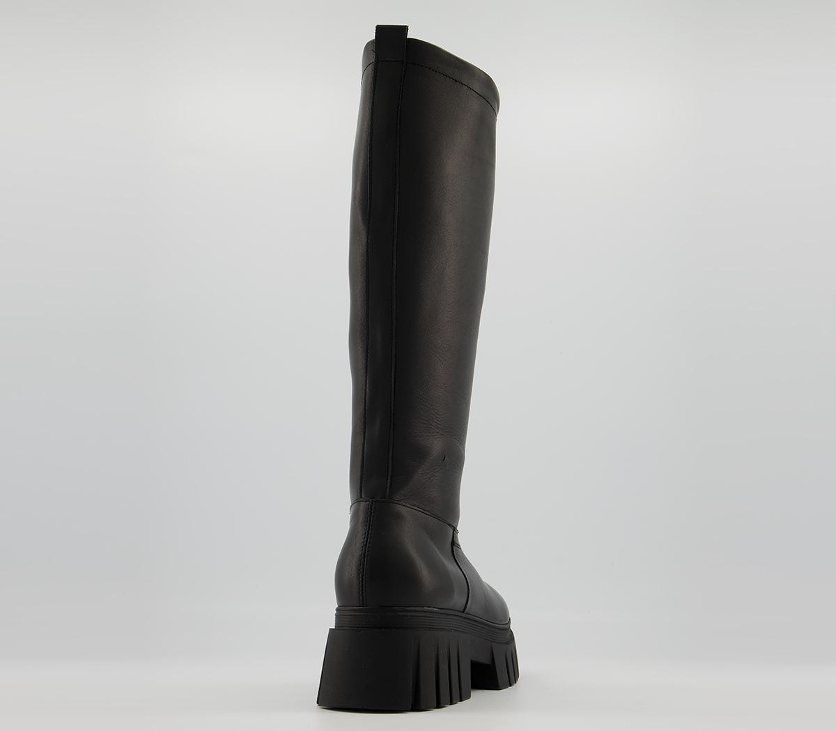 Office Kerr Chunky Boots Office Kerr Chunky Boots Black Leather