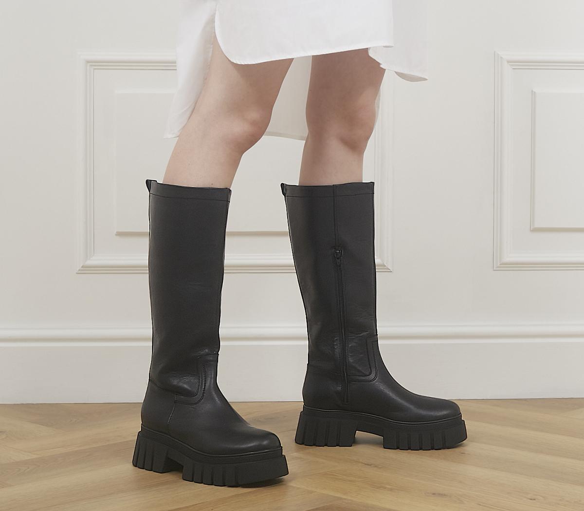 OfficeKerr Chunky BootsBlack Leather