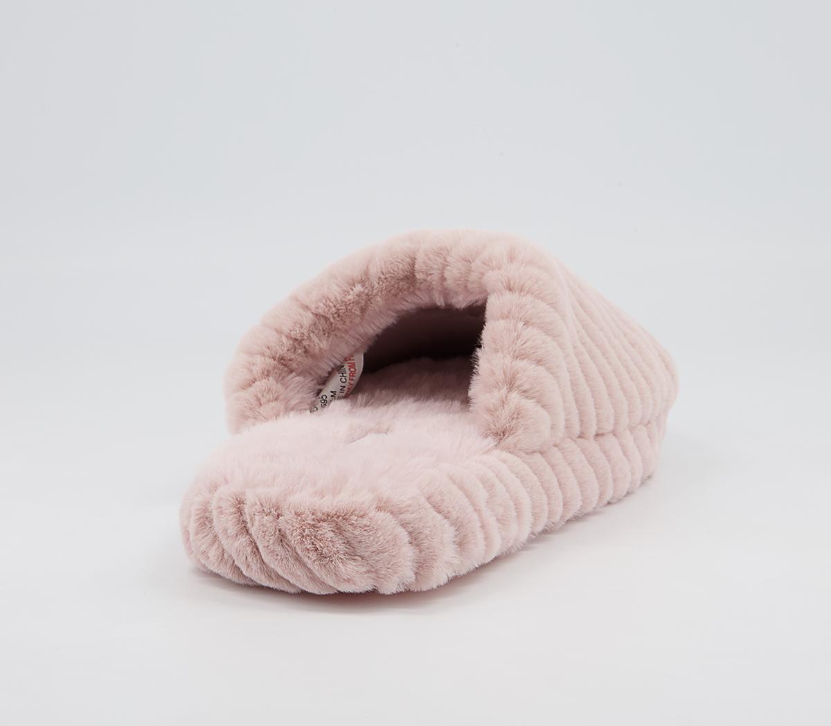 Office Francis Closed Toe Slippers Office Francis Closed Toe Slippers Nude Faux Fur