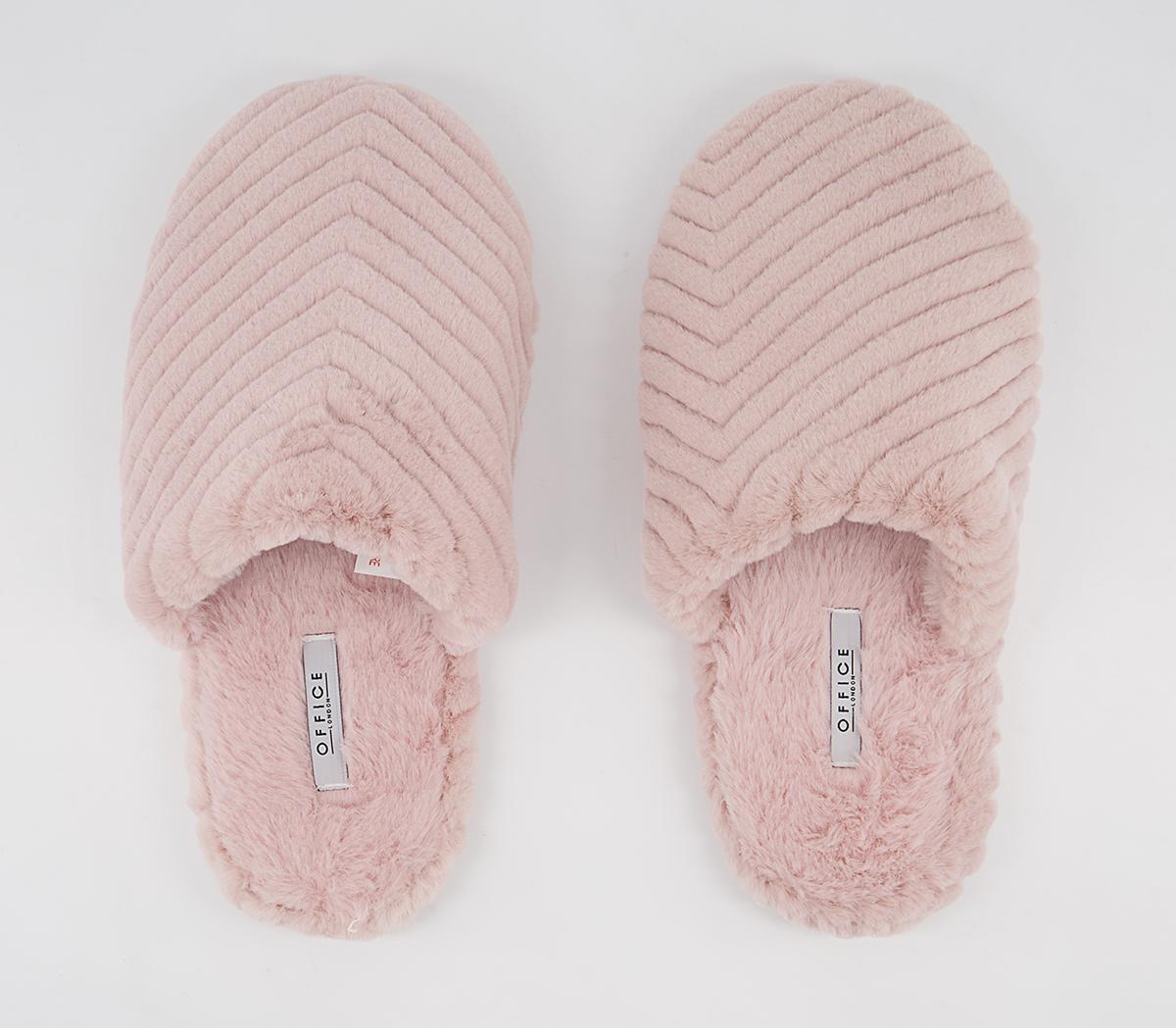 Office Francis Closed Toe Slippers Office Francis Closed Toe Slippers Nude Faux Fur