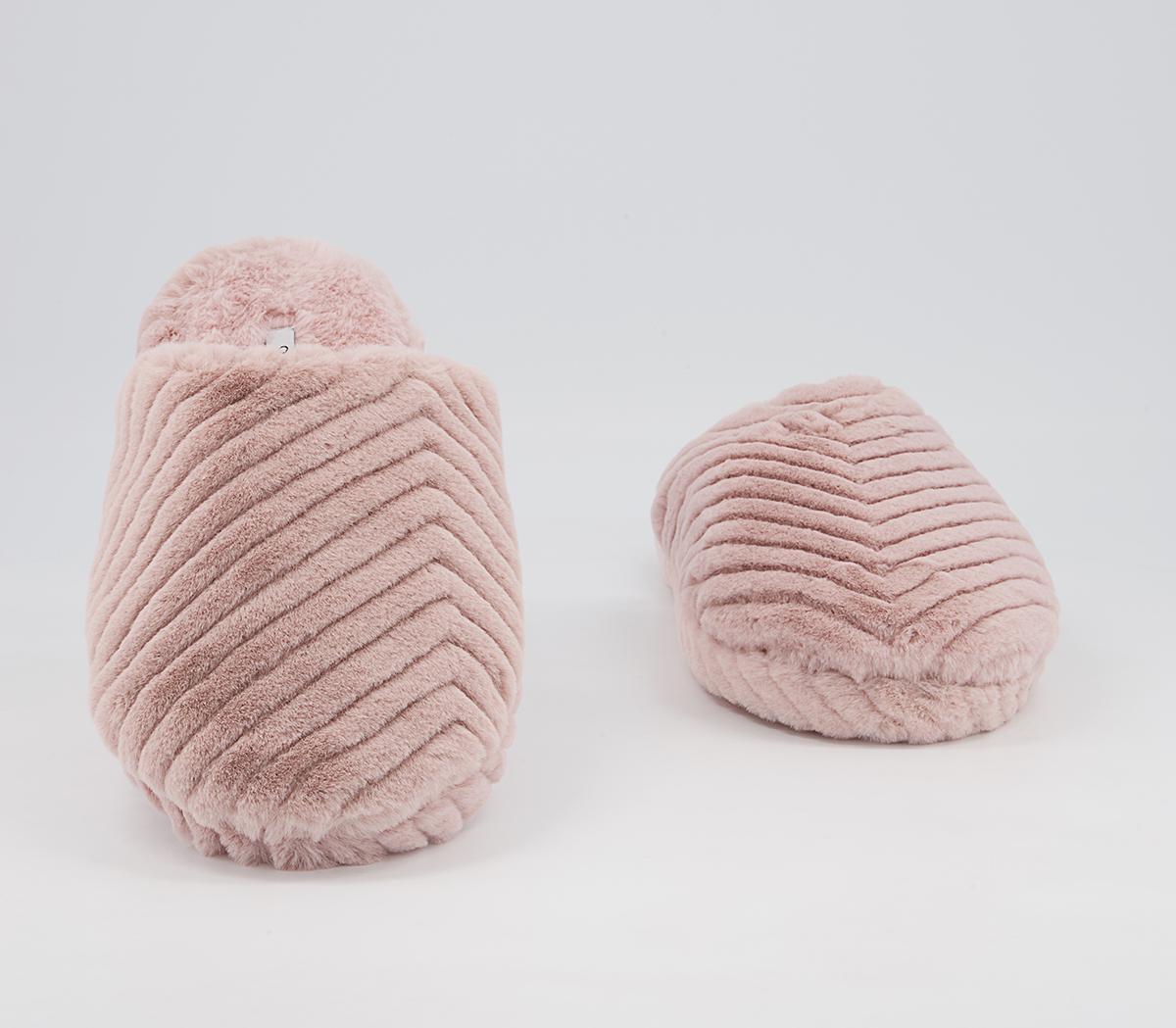 Office Francis Closed Toe Slippers Office Francis Closed Toe Slippers Nude Faux Fur