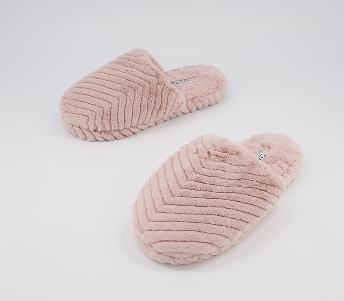 Office Francis Closed Toe Slippers Office Francis Closed Toe Slippers Nude Faux Fur