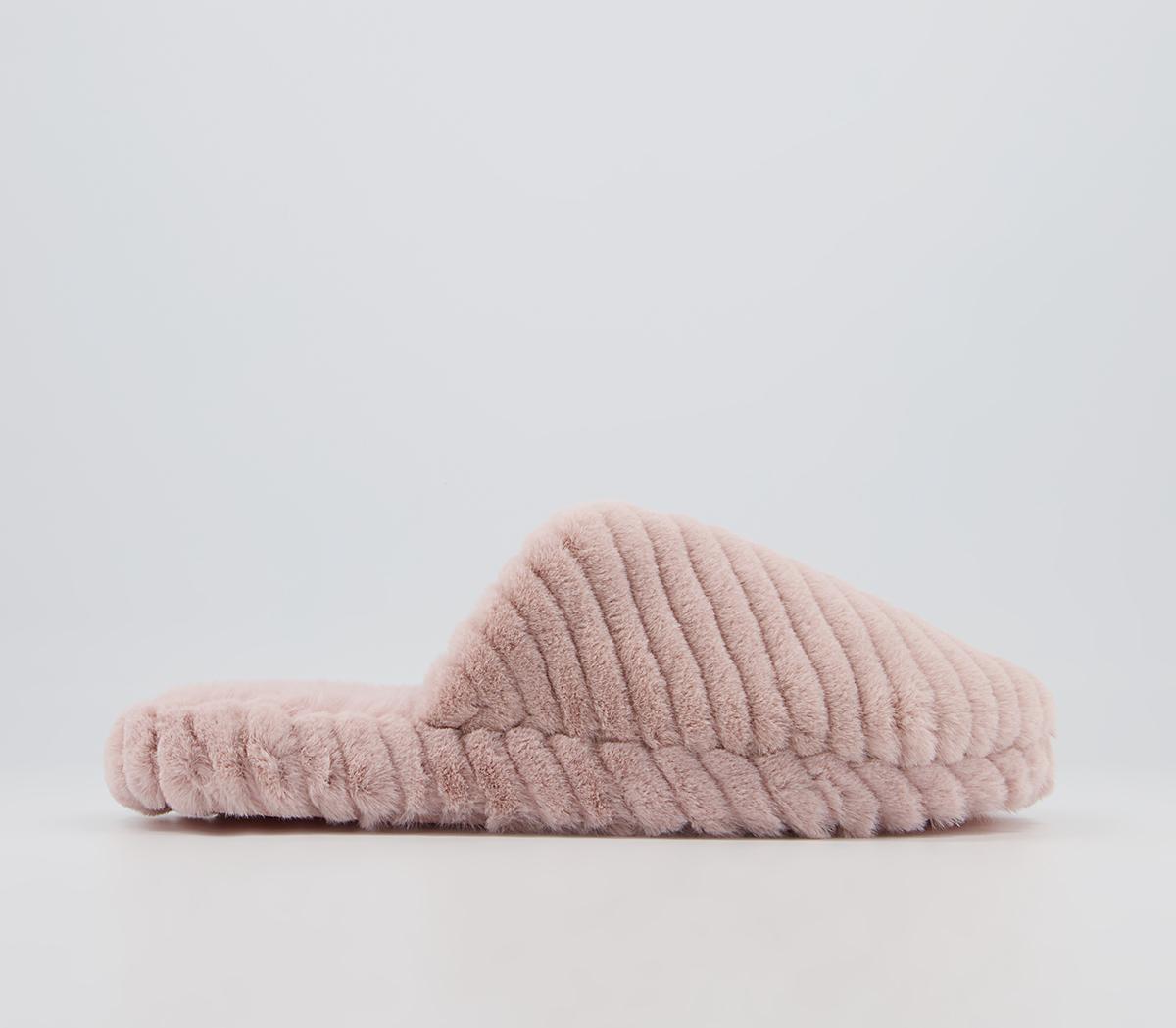 Office Francis Closed Toe Slippers Office Francis Closed Toe Slippers Nude Faux Fur