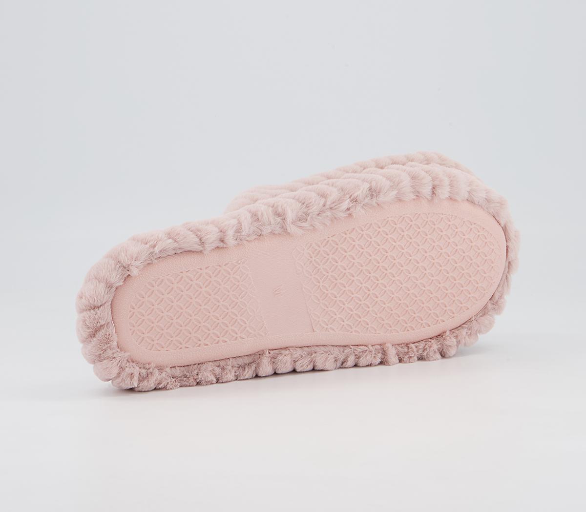 Office Francis Closed Toe Slippers Office Francis Closed Toe Slippers Nude Faux Fur
