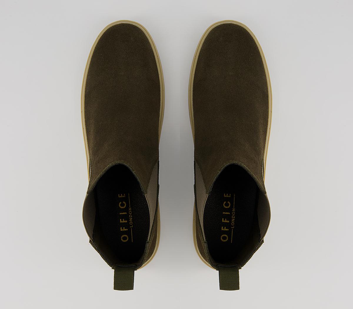 Office Bankshill Sports Chelsea Boots Office Bankshill Sports Chelsea Boots Khaki Suede
