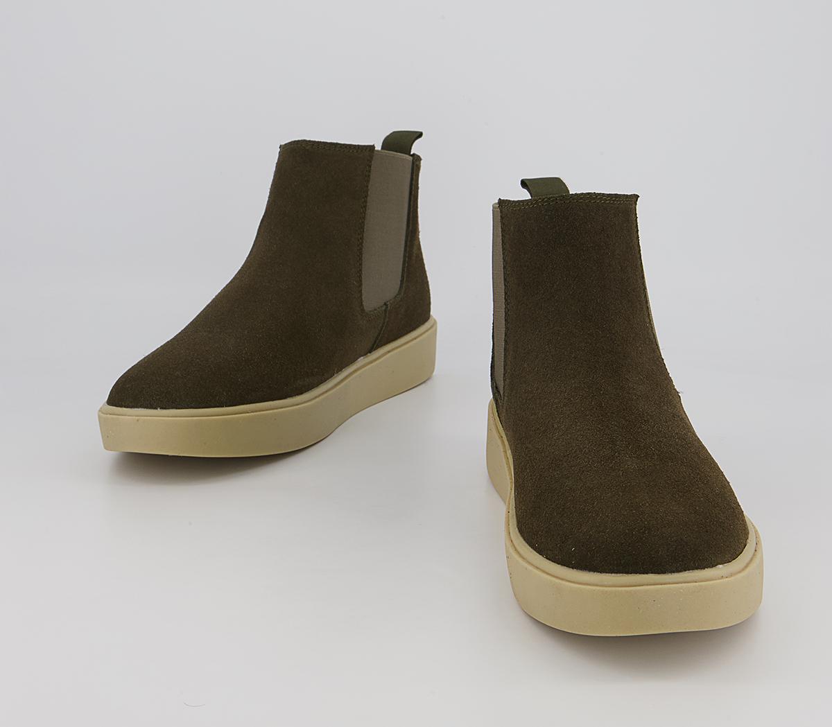 Office Bankshill Sports Chelsea Boots Office Bankshill Sports Chelsea Boots Khaki Suede