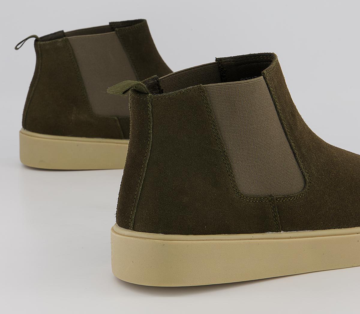 Office Bankshill Sports Chelsea Boots Office Bankshill Sports Chelsea Boots Khaki Suede