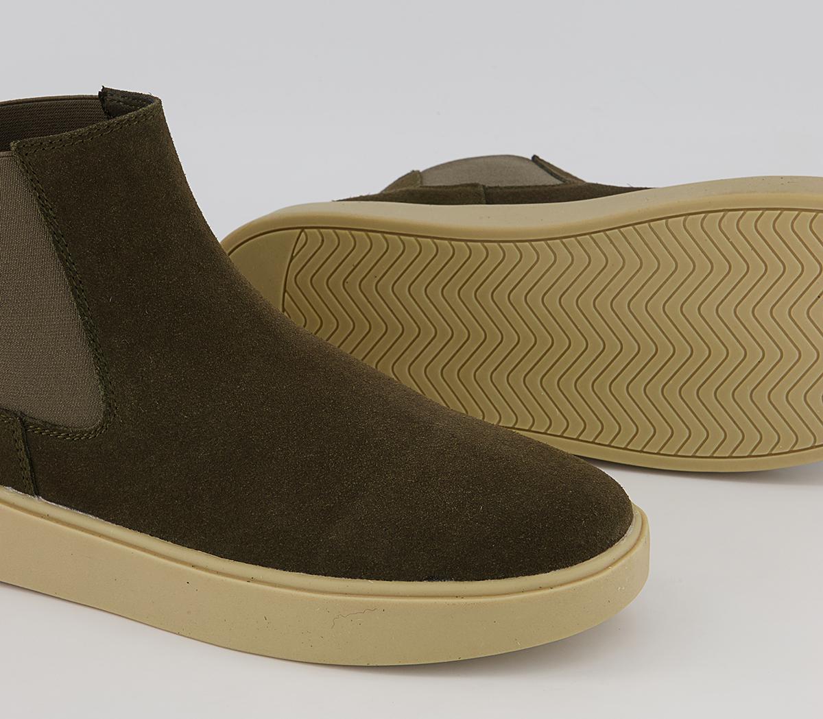 Office Bankshill Sports Chelsea Boots Office Bankshill Sports Chelsea Boots Khaki Suede