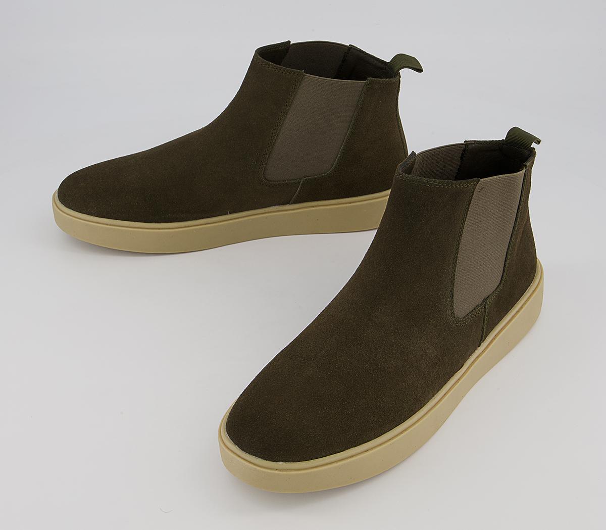 Office Bankshill Sports Chelsea Boots Office Bankshill Sports Chelsea Boots Khaki Suede