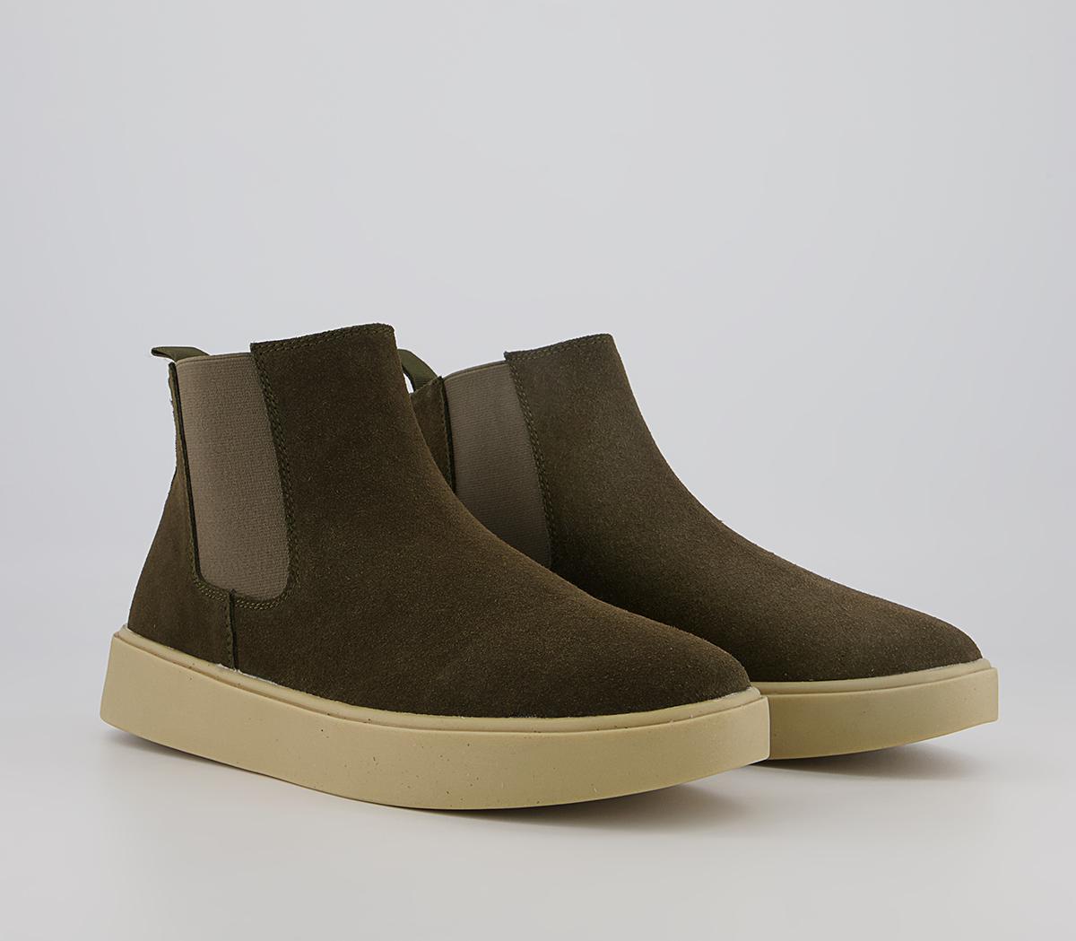 Office Bankshill Sports Chelsea Boots Office Bankshill Sports Chelsea Boots Khaki Suede
