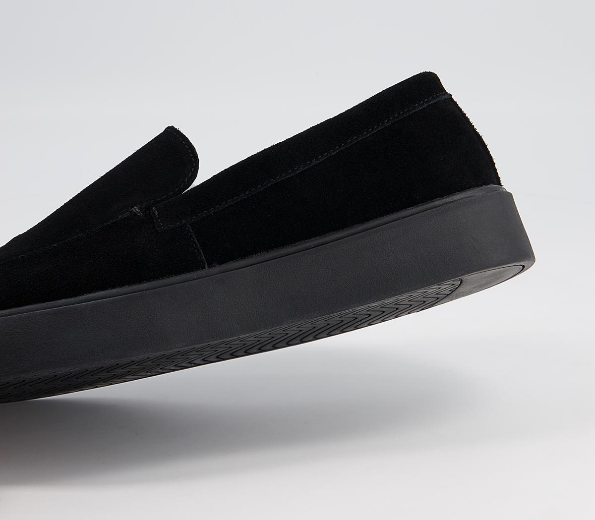 Office Cali Suede Wedge Loafers Office Cali Suede Wedge Loafers Black Suede