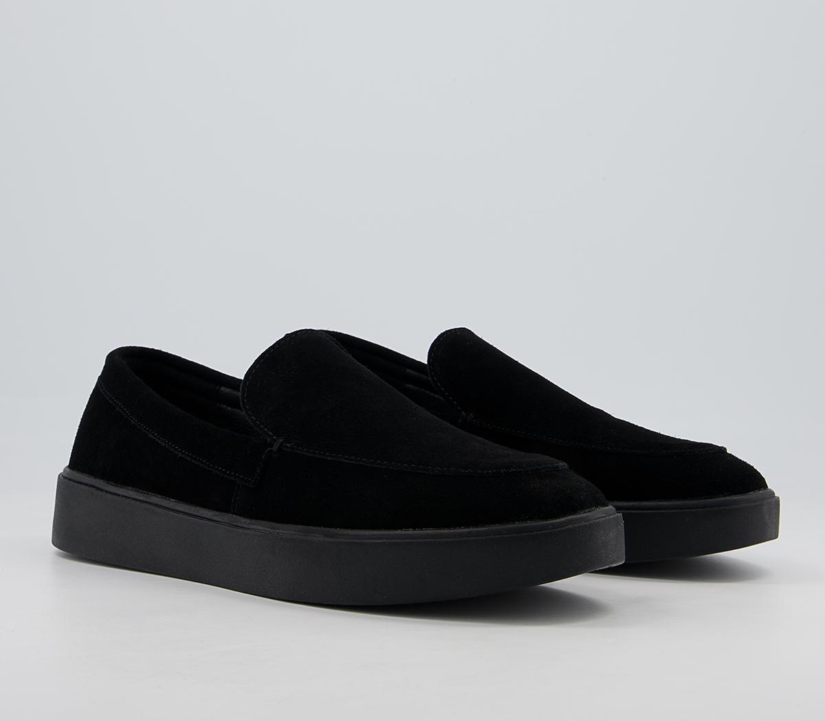 Office Cali Suede Wedge Loafers Office Cali Suede Wedge Loafers Black Suede