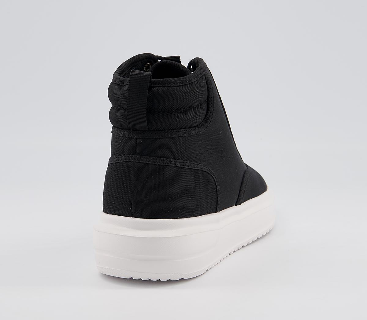 OFFICE Chino Mid Top Trainers Black - Men's Casual Shoes