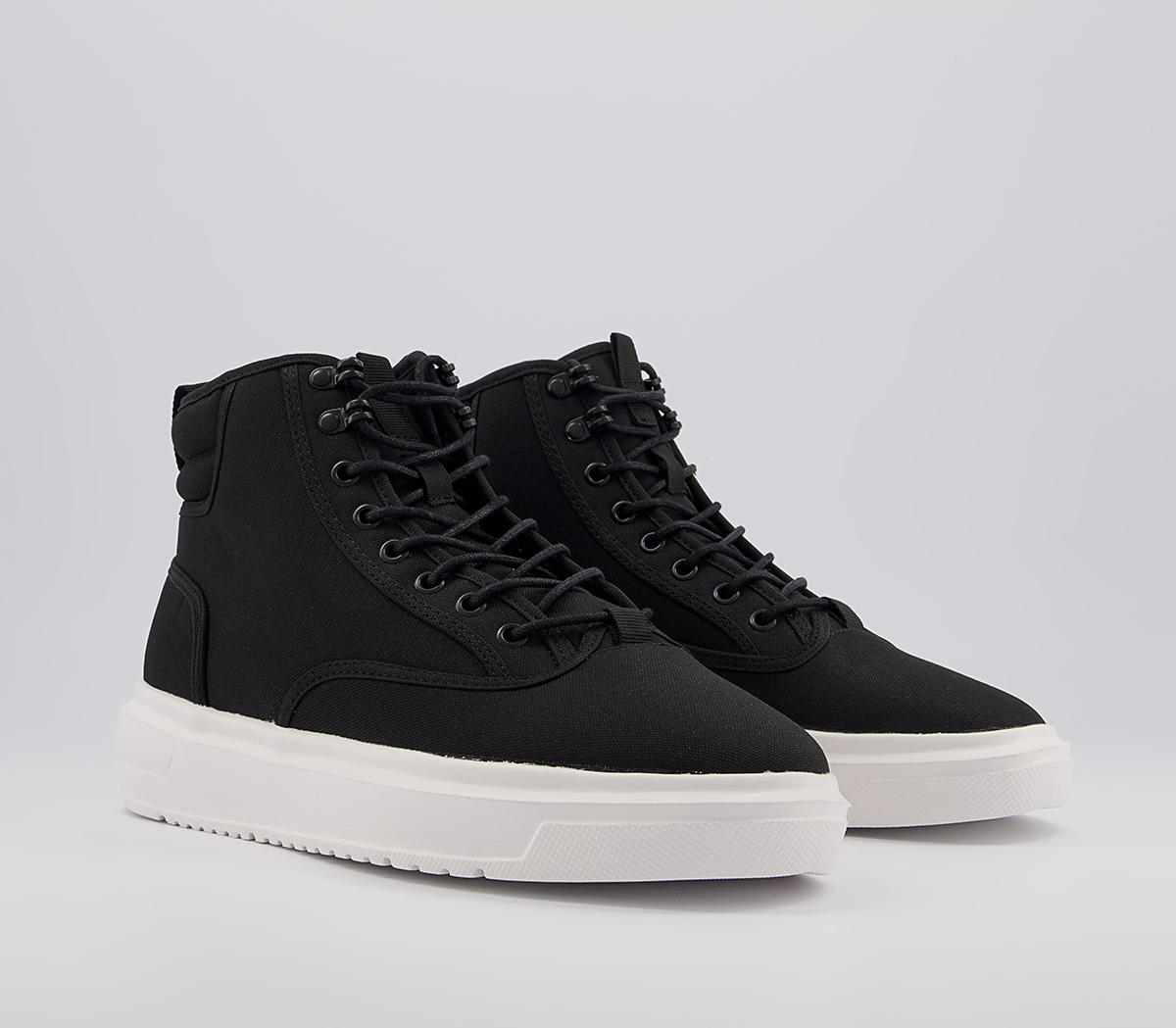 Office Chino Mid Top Trainers Office Chino Mid Top Trainers Black