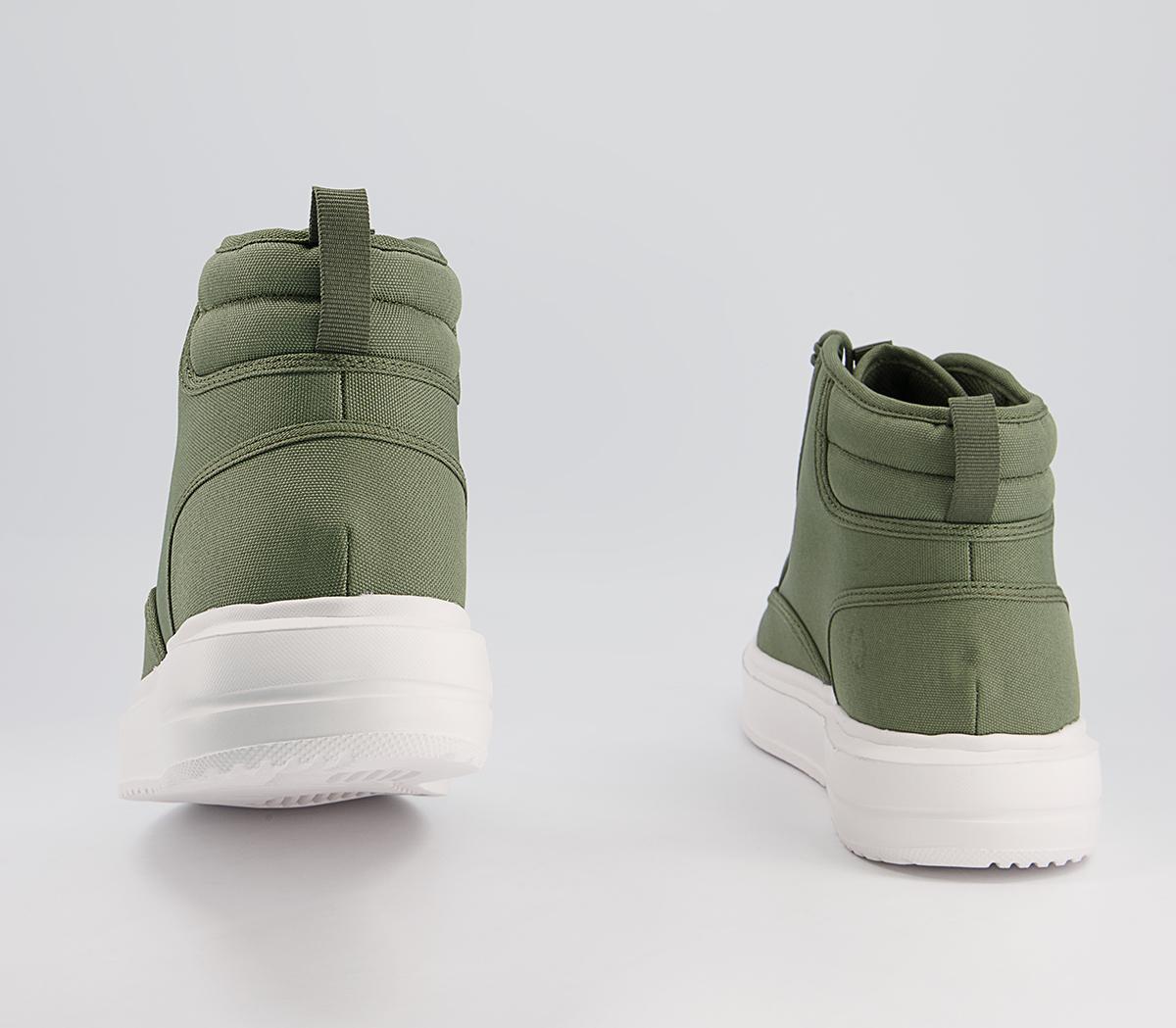 Office Chino Mid Top Trainers Office Chino Mid Top Trainers Khaki