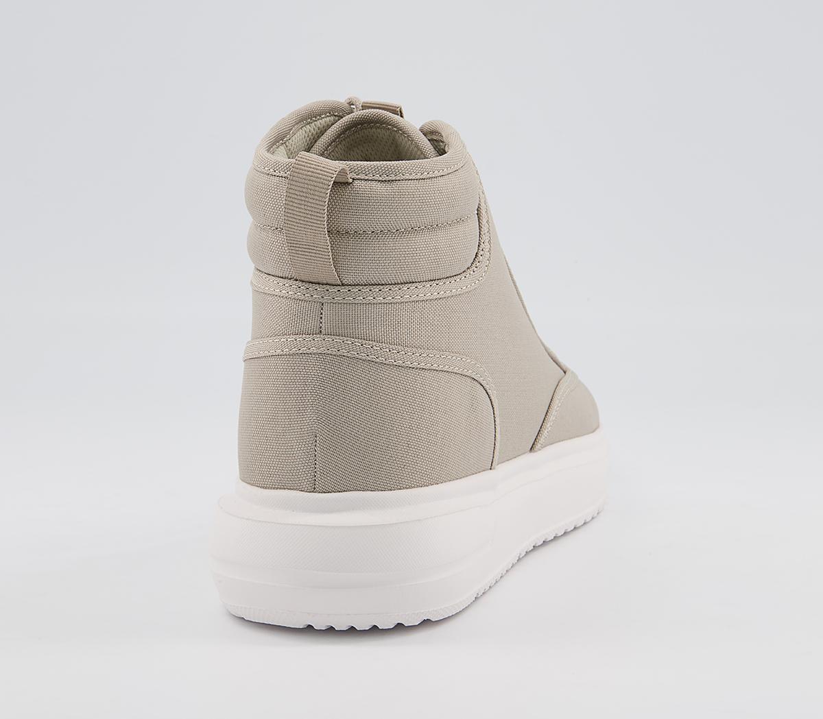 Office Chino Mid Top Trainers Office Chino Mid Top Trainers Sand Drench