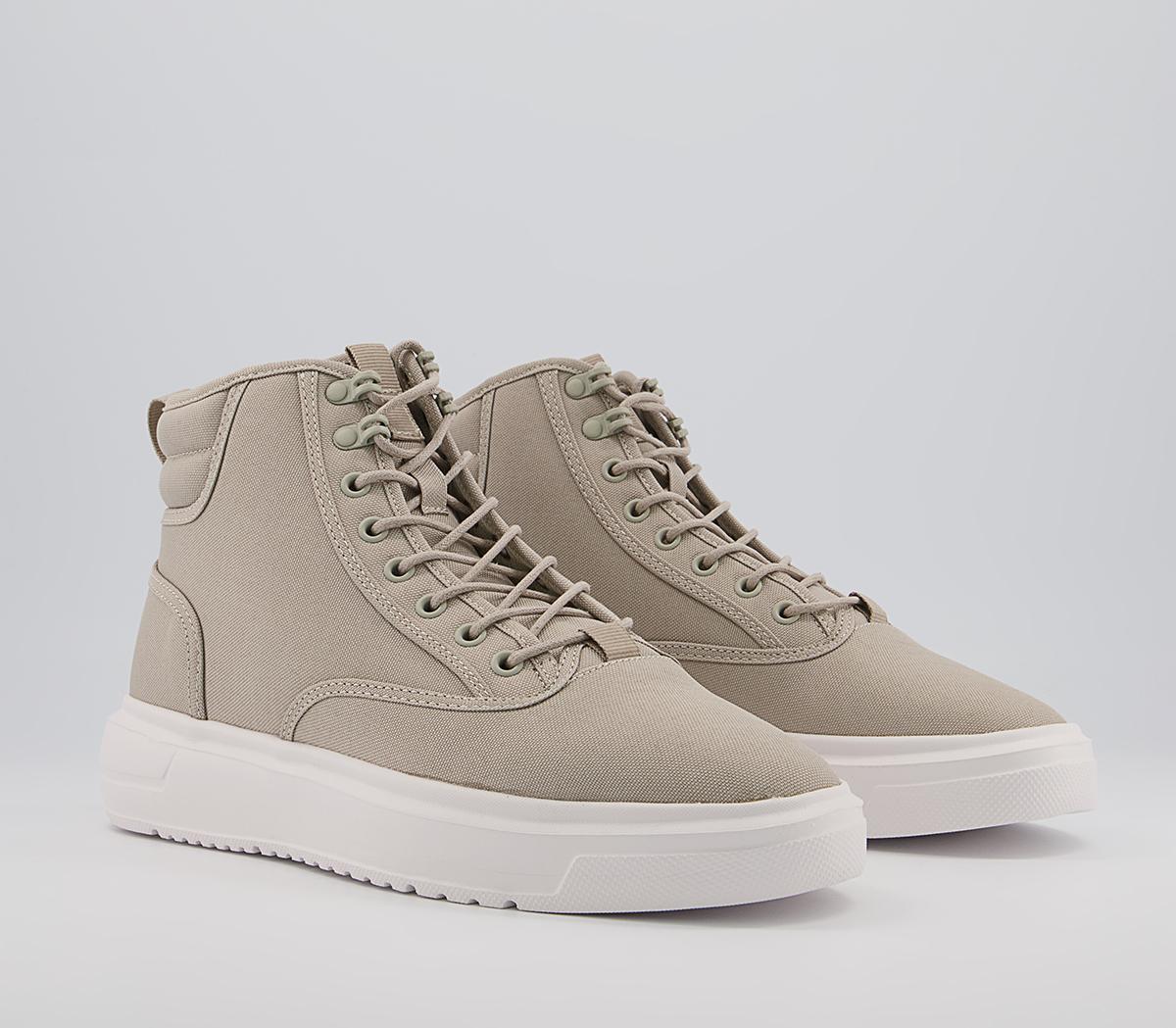 Office Chino Mid Top Trainers Office Chino Mid Top Trainers Sand Drench