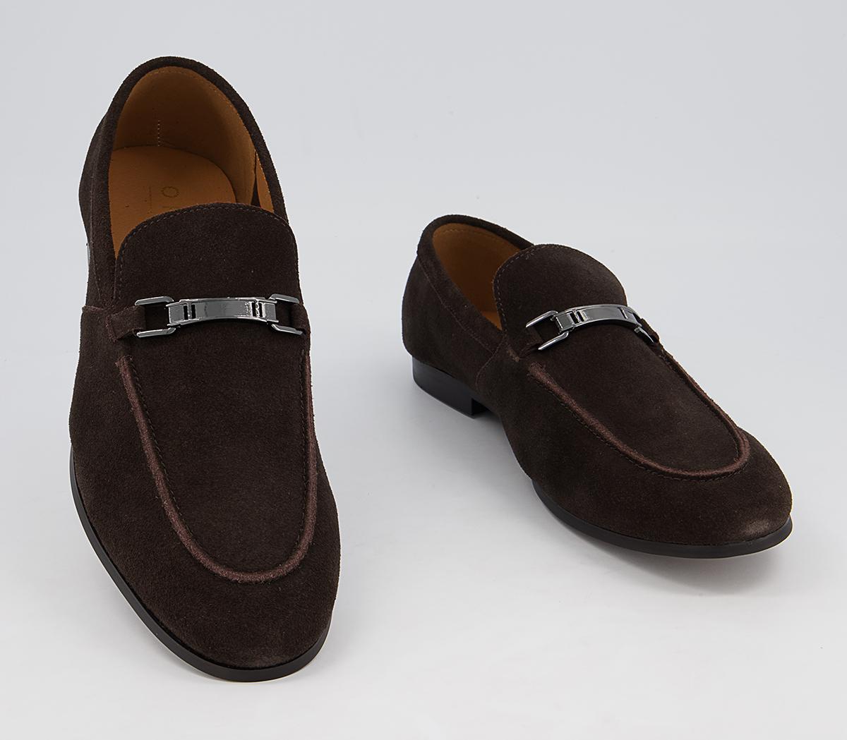 OFFICE Madley Loafers Brown Suede - Men’s Smart Shoes