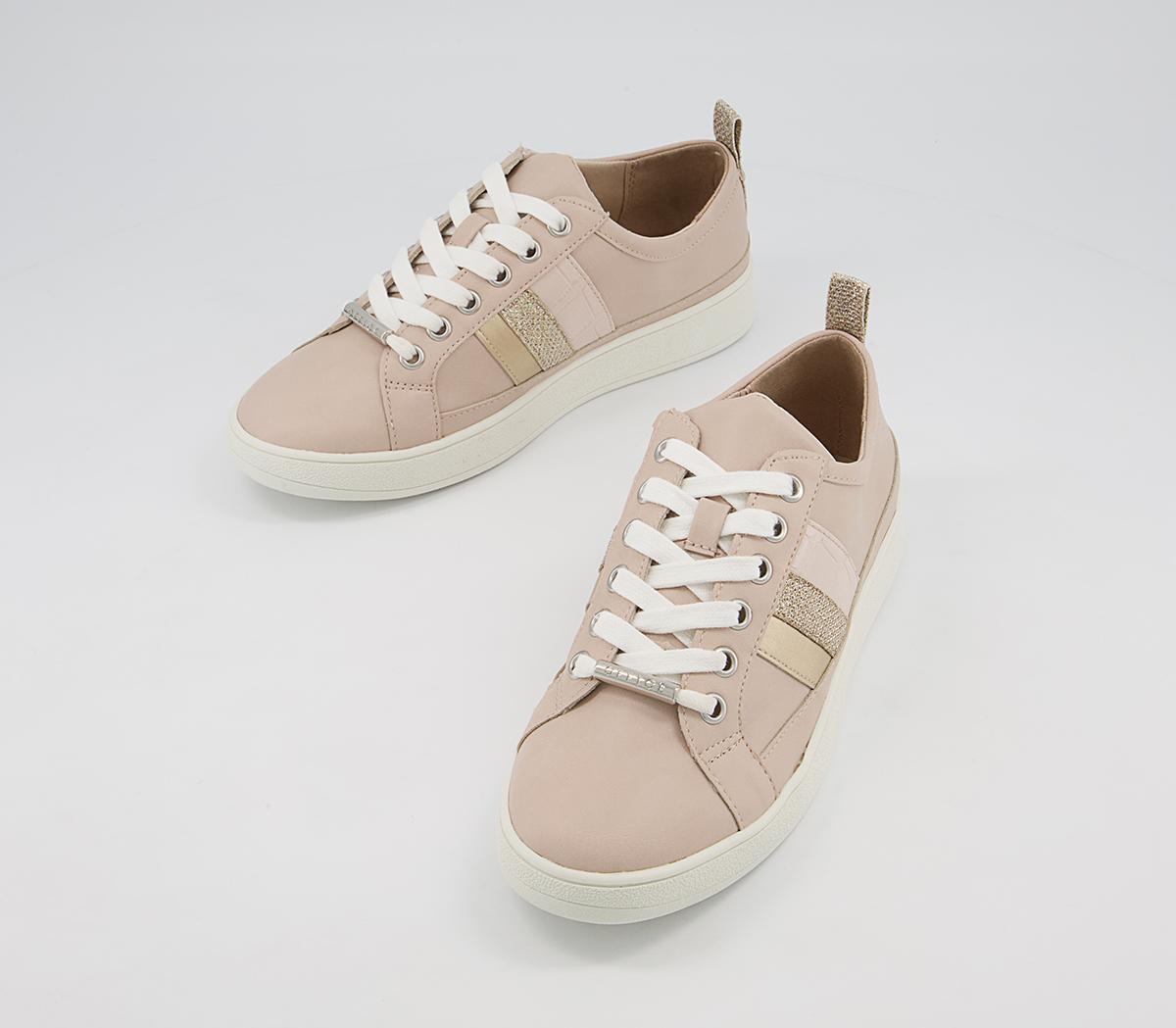 Office Finale Side Detail Lace Up Trainers Office Finale Side Detail Lace Up Trainers Soft Nude Mix