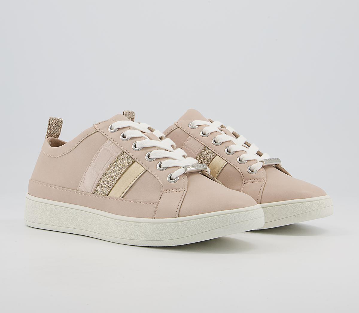 Office Finale Side Detail Lace Up Trainers Office Finale Side Detail Lace Up Trainers Soft Nude Mix