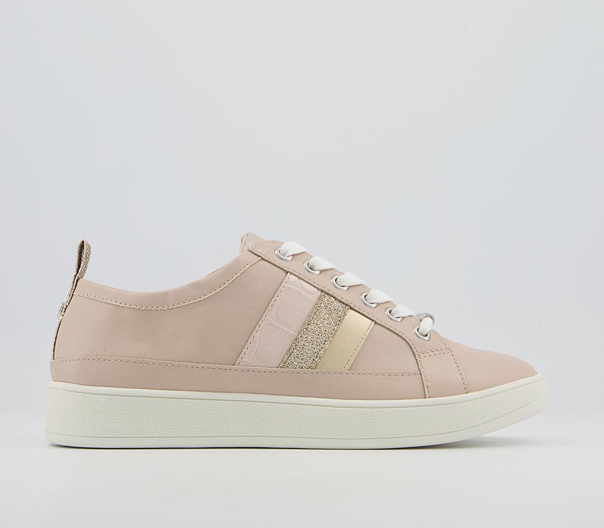 Office Finale Side Detail Lace Up Trainers Office Finale Side Detail Lace Up Trainers Soft Nude Mix