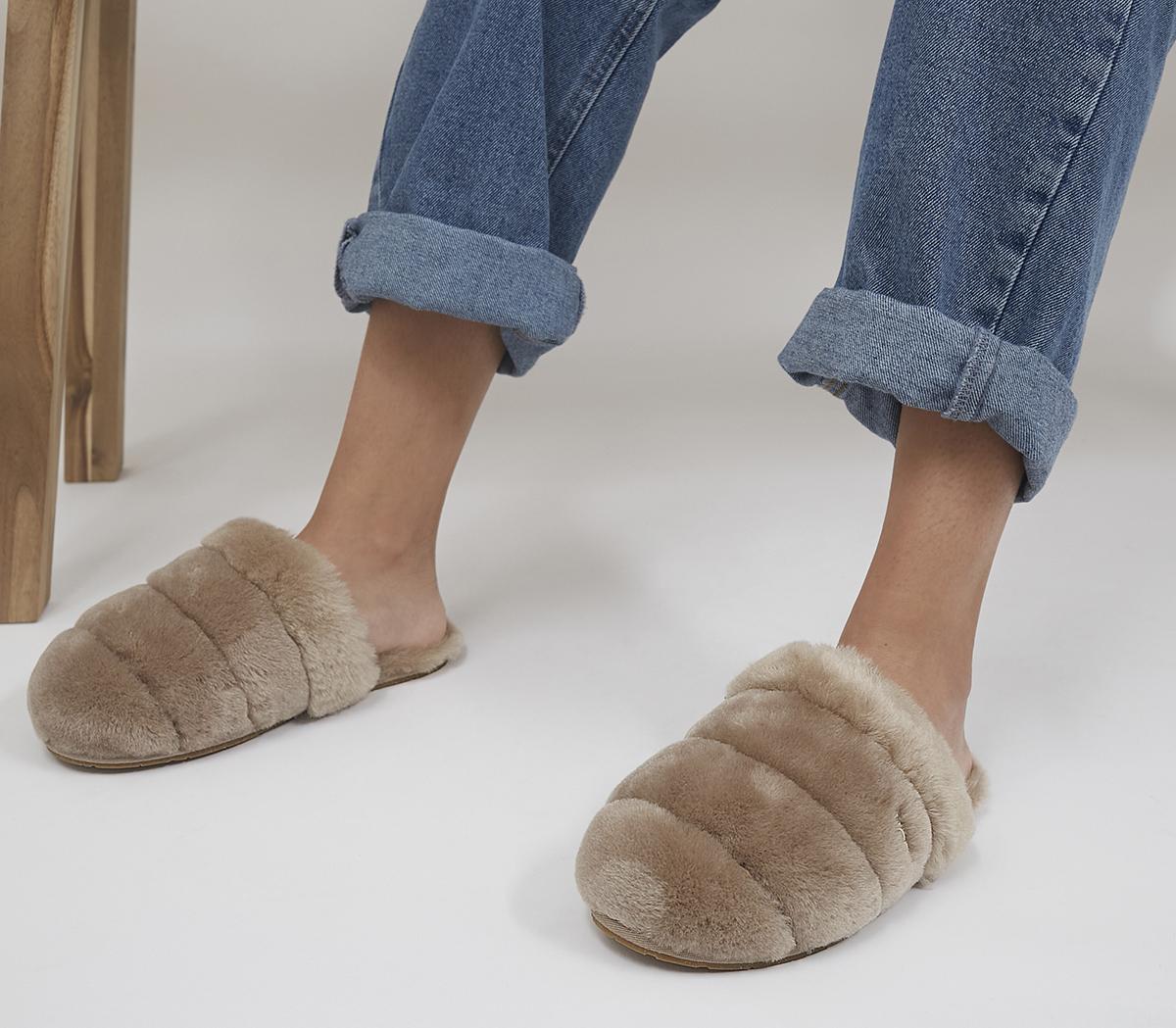 UGG Flufette Cuff Slippers Fawn Women s Sustainable Materials