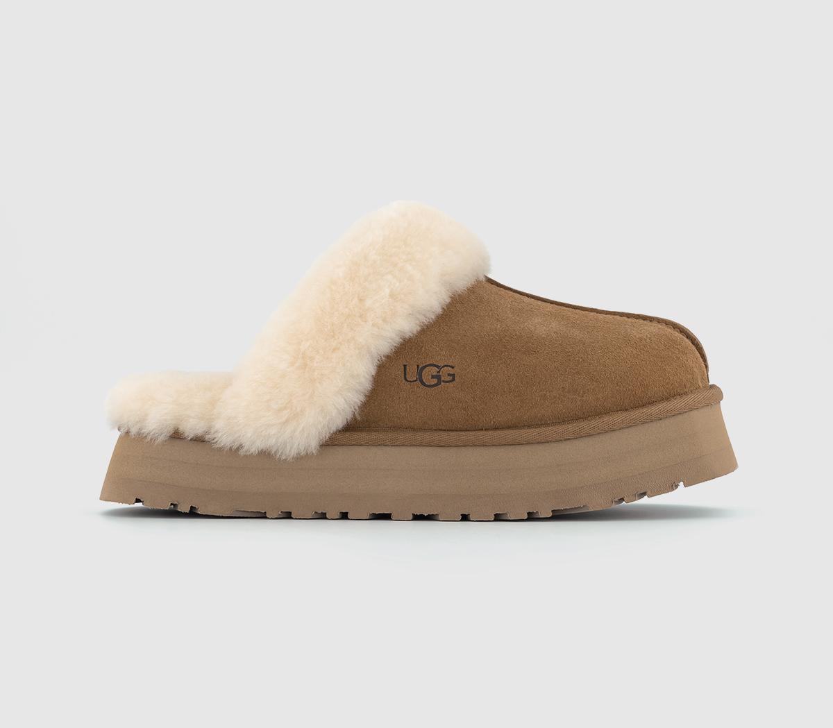 UGG Womens Disquette Slippers Chestnut In Tan, 7