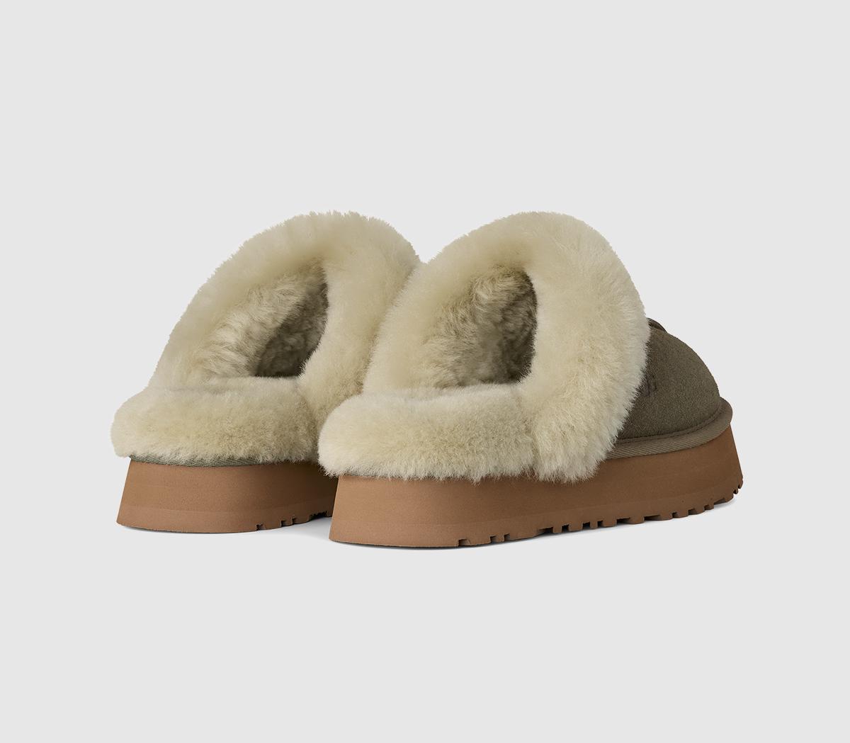 UGGDisquette SlippersMoss Green Muted Brass
