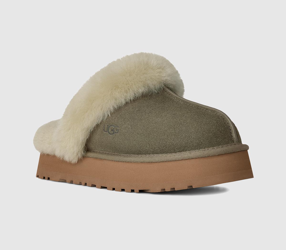 UGGDisquette SlippersMoss Green Muted Brass