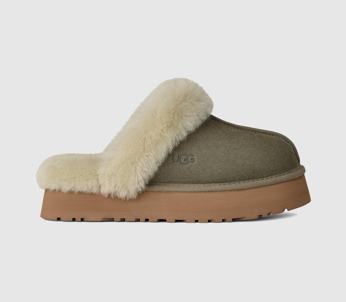 UGGDisquette SlippersMoss Green Muted Brass