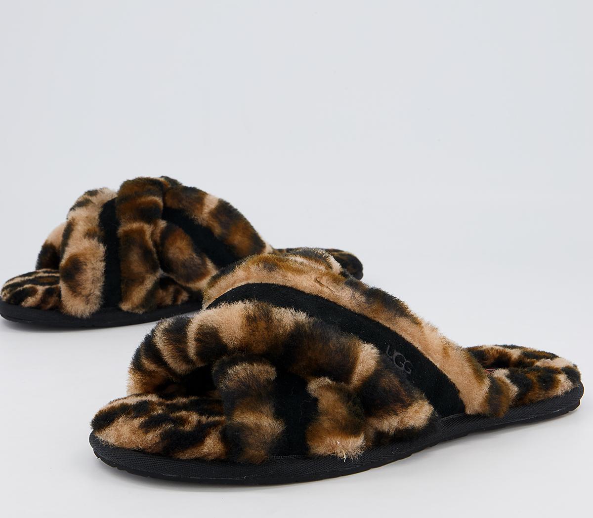 UGG Scuffita Panther Print Slippers UGG Scuffita Panther Print Slippers Butterscotch