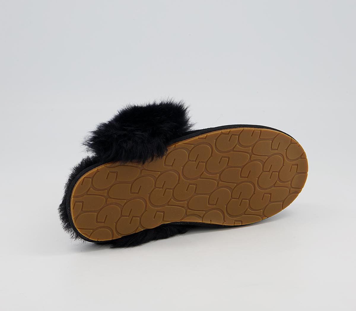 UGG Scuff Sis Slippers Black - Women's Sustainable Materials