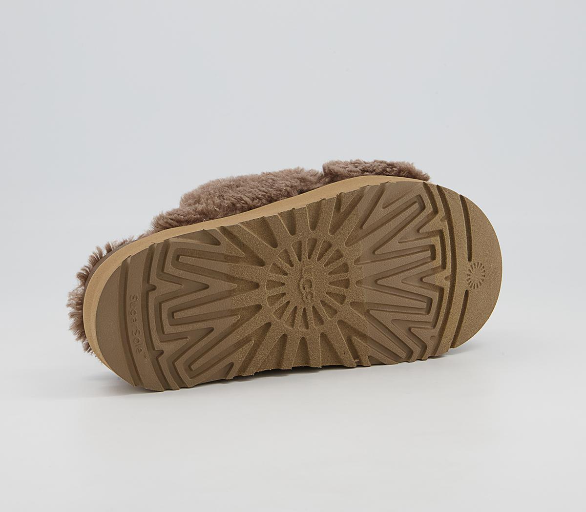 UGG Fuzz Sugar Cross Slides UGG Fuzz Sugar Cross Slides Hickory