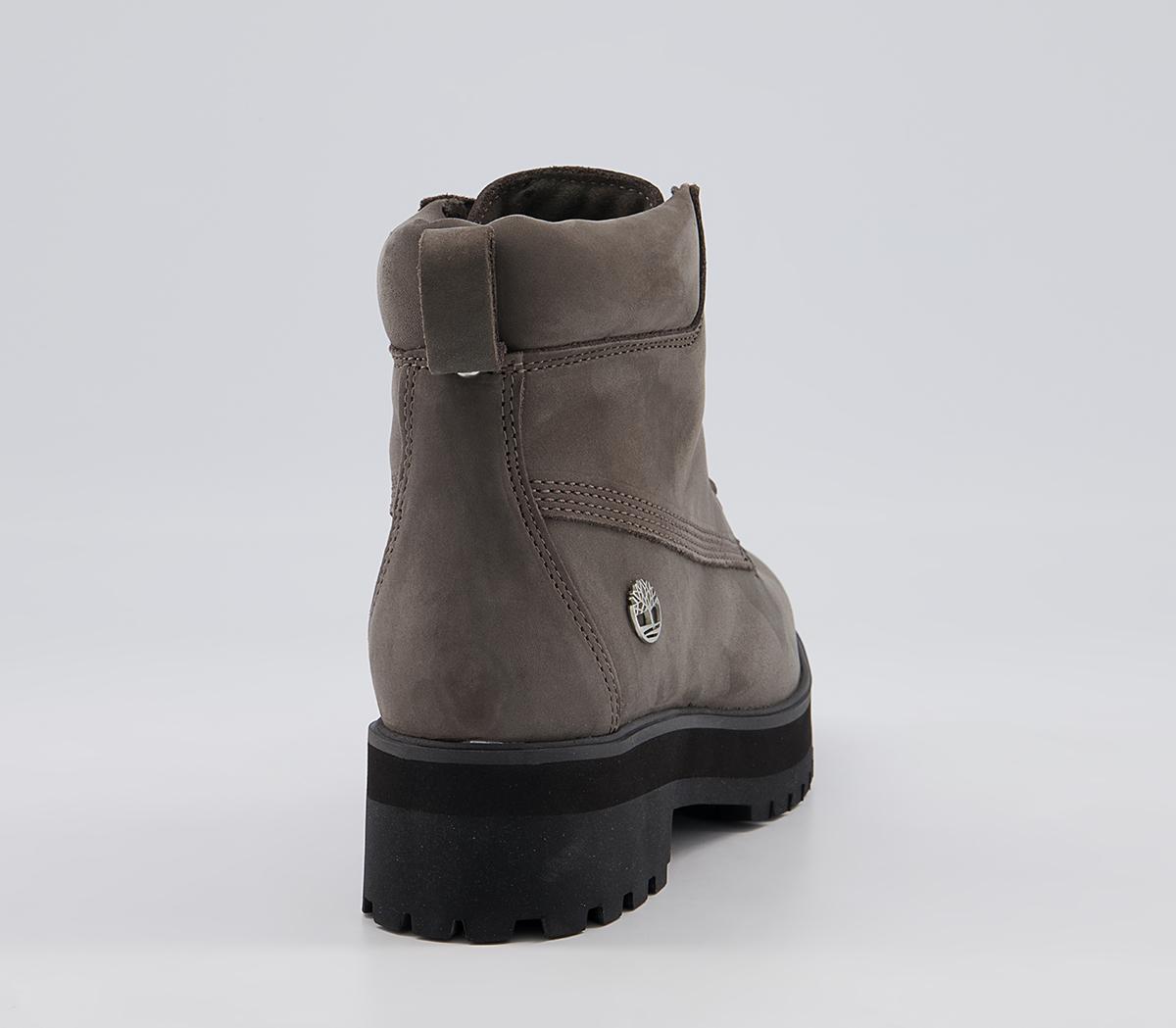 Timberland 6 Inch Stack Boots Timberland 6 Inch Stack Boots Medium Grey Nubuck