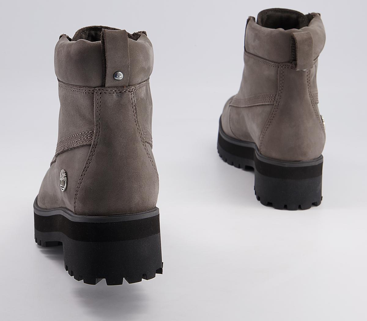 Timberland 6 Inch Stack Boots Timberland 6 Inch Stack Boots Medium Grey Nubuck