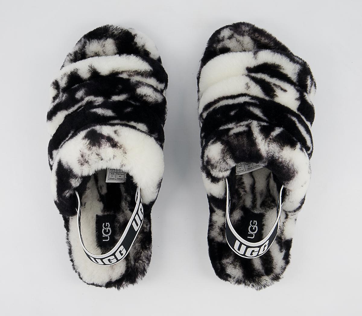 UGG Fluff Yeah Marble Slides UGG Fluff Yeah Marble Slides Black