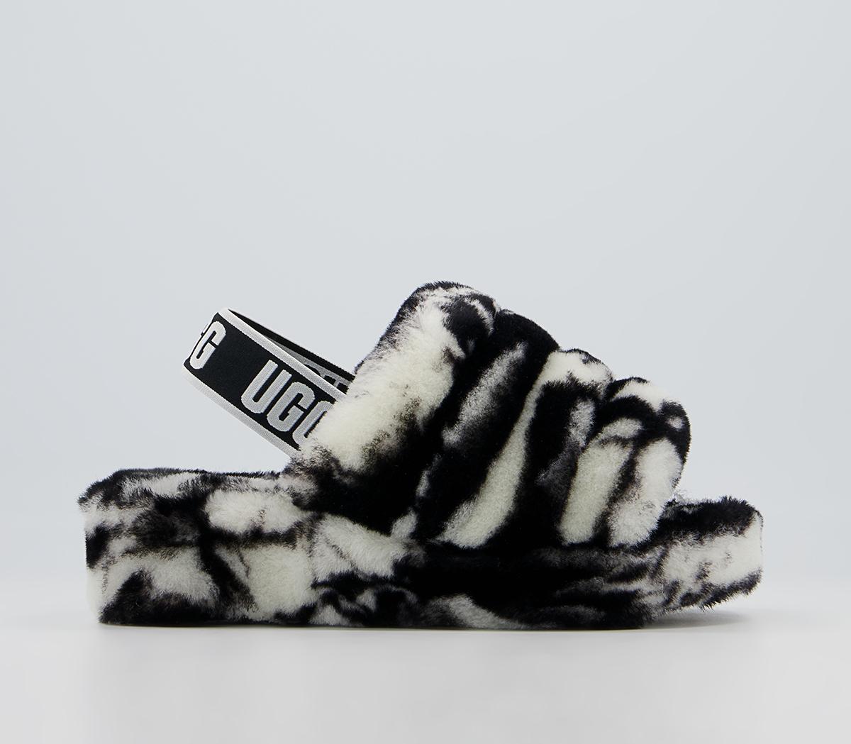 UGG Fluff Yeah Marble Slides UGG Fluff Yeah Marble Slides Black