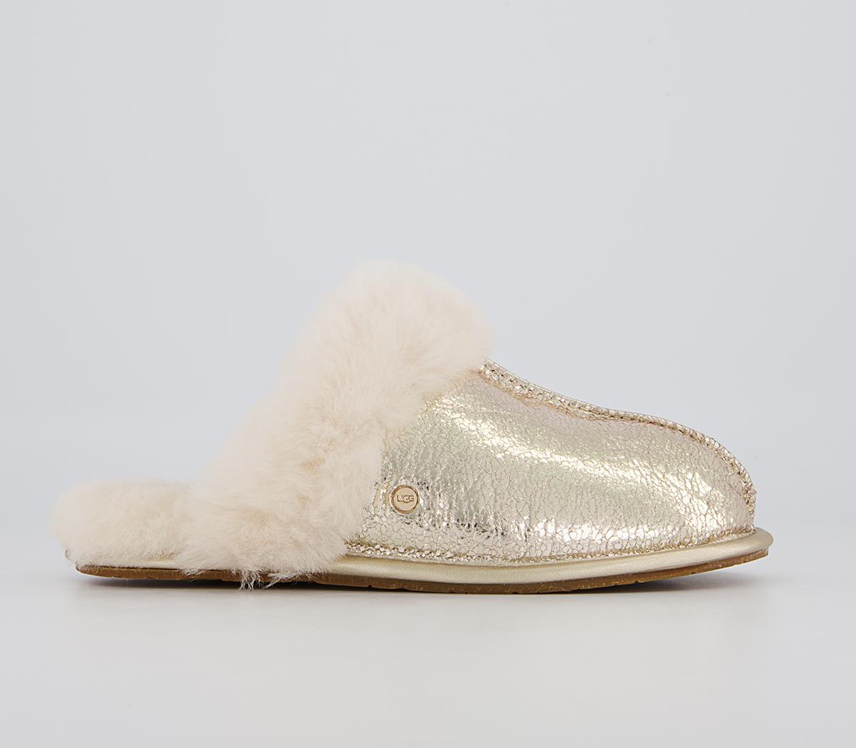 UGG Scuffette II Metallic Sparkle Slippers Soft Gold - Women's Slippers