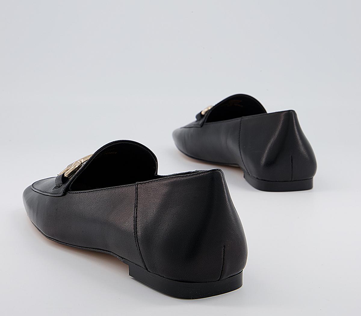 Office Fondly Square Toe Snaffle Loafers Office Fondly Square Toe Snaffle Loafers Black Leather