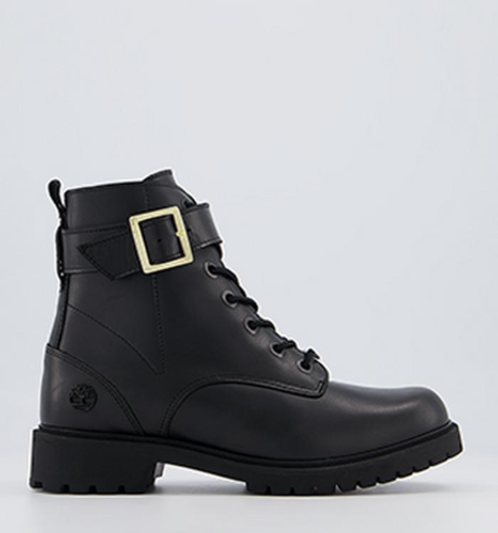 Timberland Strap Buckle Boots Black