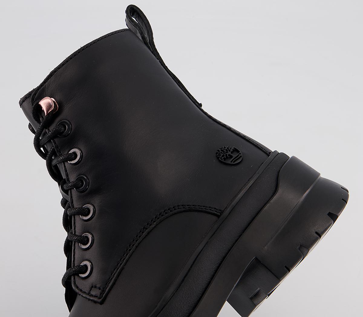 Timberland Malynn Lace Up Boots Timberland Malynn Lace Up Boots Black Leather