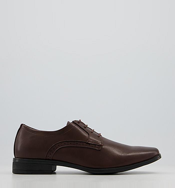 Office Marton Chisel Toe Derby Shoes Brown
