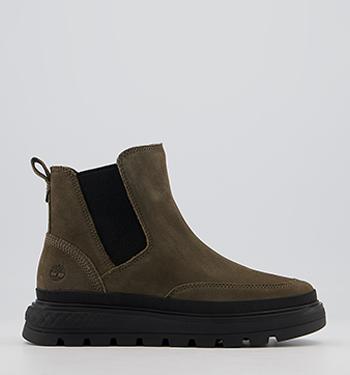 Timberland Ray City Chelsea Boots Olive