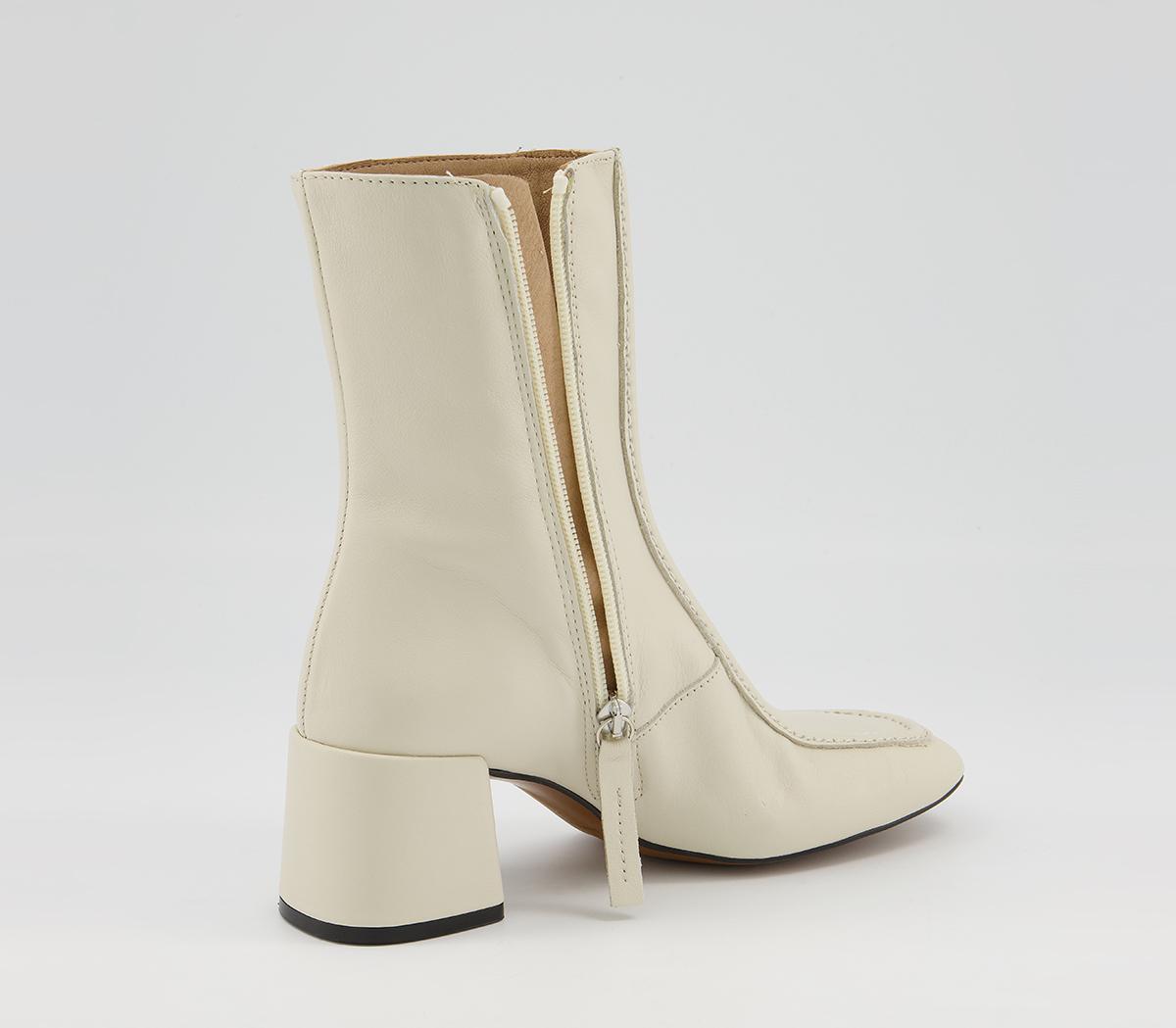 Office Anatomy Low 60's Style Ankle Boots Office Anatomy Low 60's Style Ankle Boots Bone Leather