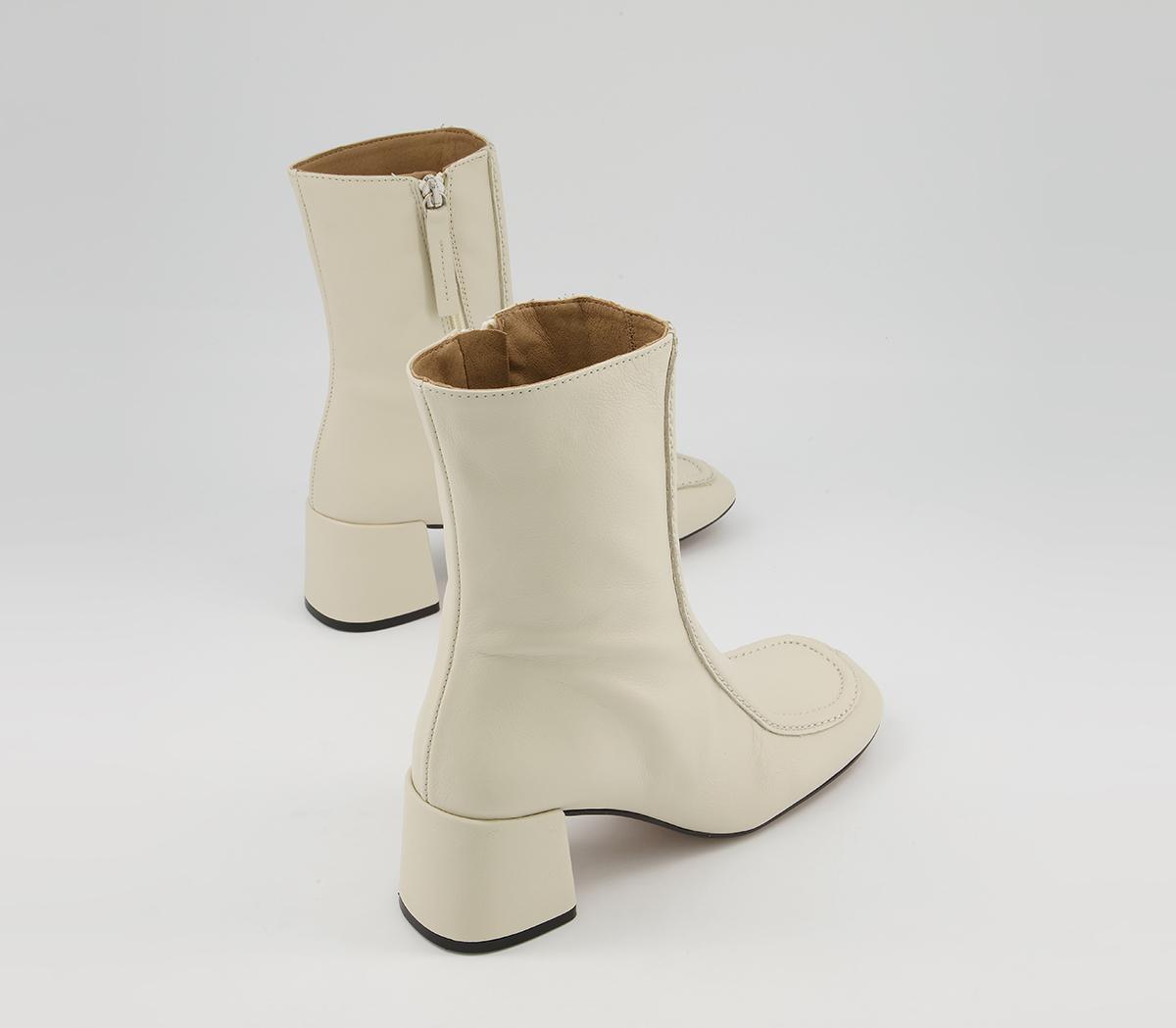 Office Anatomy Low 60's Style Ankle Boots Office Anatomy Low 60's Style Ankle Boots Bone Leather