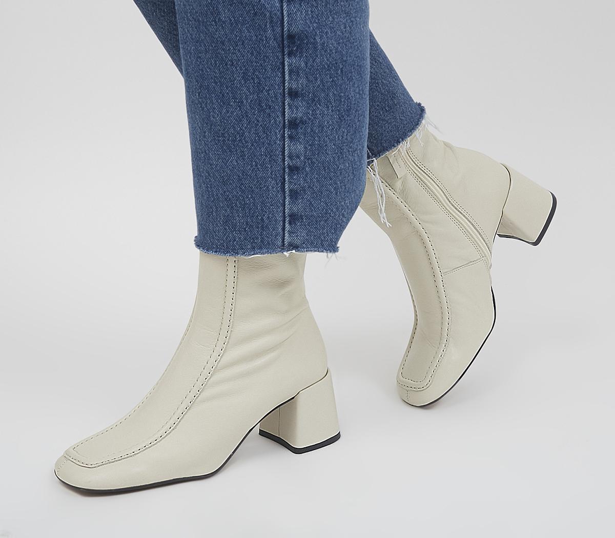 Office 2024 white boots