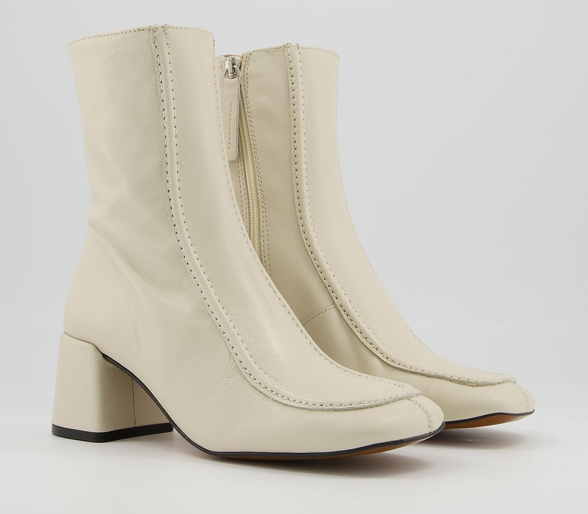 Office Anatomy Low 60's Style Ankle Boots Office Anatomy Low 60's Style Ankle Boots Bone Leather